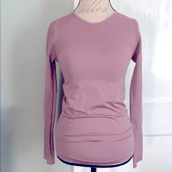 𝅺FABLETICS Musetta Seamless Long-Sleeve Top Mauve - Picture 1 of 12